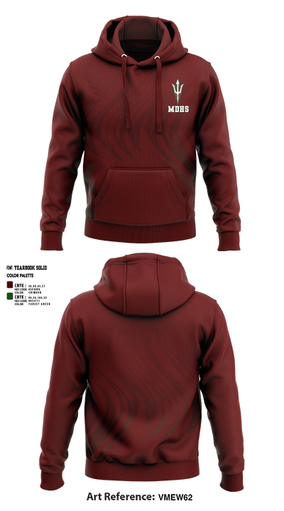 Mount Diablo High School Swimming 26368182 Hoodie - 1