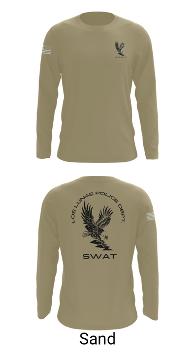 LOS LUNAS POLICE DEPT. SWAT 5938018 Long Sleeve Performance Shirt - 82