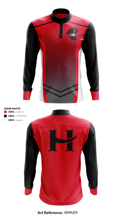 Hart High School Volleyball 58009520 Quarter Zip Jacket - 40