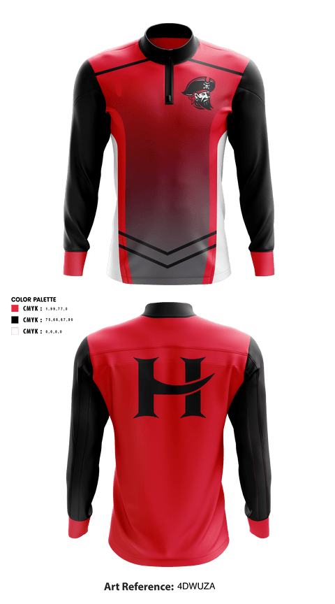 Quarter Zip Jacket, Hart High School Volleyball, Women's Volleyball, Teamtime, Team time, sublimation, custom sports apparel, team uniforms, spirit wear, spiritwear, sports uniforms, custom shirts, team store, custom team store, fundraiser sports, apparel fundraiser