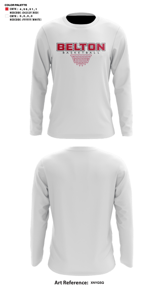 Long Sleeve Shooting Shirt, Belton High School Basketball, Women's Basketball, Teamtime, Team time, sublimation, custom sports apparel, team uniforms, spirit wear, spiritwear, sports uniforms, custom shirts, team store, custom team store, fundraiser sports, apparel fundraiser