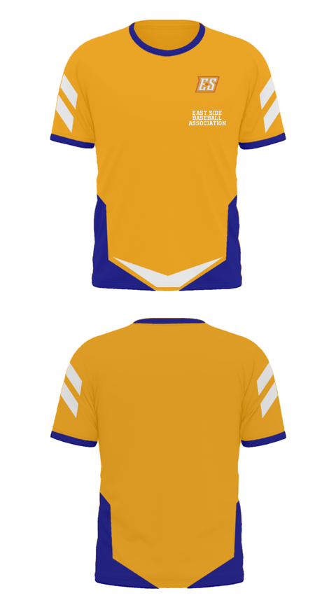 Short Sleeve Performance Polo, East Side Baseball Association, Baseball, Teamtime, Team time, sublimation, custom sports apparel, team uniforms, spirit wear, spiritwear, sports uniforms, custom shirts, team store, custom team store, fundraiser sports, apparel fundraiser