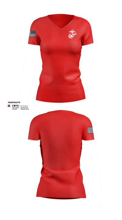 OPF 30432400 Women's Short Sleeve V-neck Shirt - 3