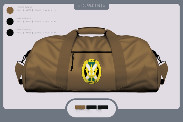 Duffle Bag, Charlie Company, National Guard, Teamtime, Team time, sublimation, custom sports apparel, team uniforms, spirit wear, spiritwear, sports uniforms, custom shirts, team store, custom team store, fundraiser sports, apparel fundraiser