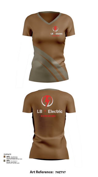Womens Short Sleeve Vneck Shirt, Lb electric, , Teamtime, Team time, sublimation, custom sports apparel, team uniforms, spirit wear, spiritwear, sports uniforms, custom shirts, team store, custom team store, fundraiser sports, apparel fundraiser