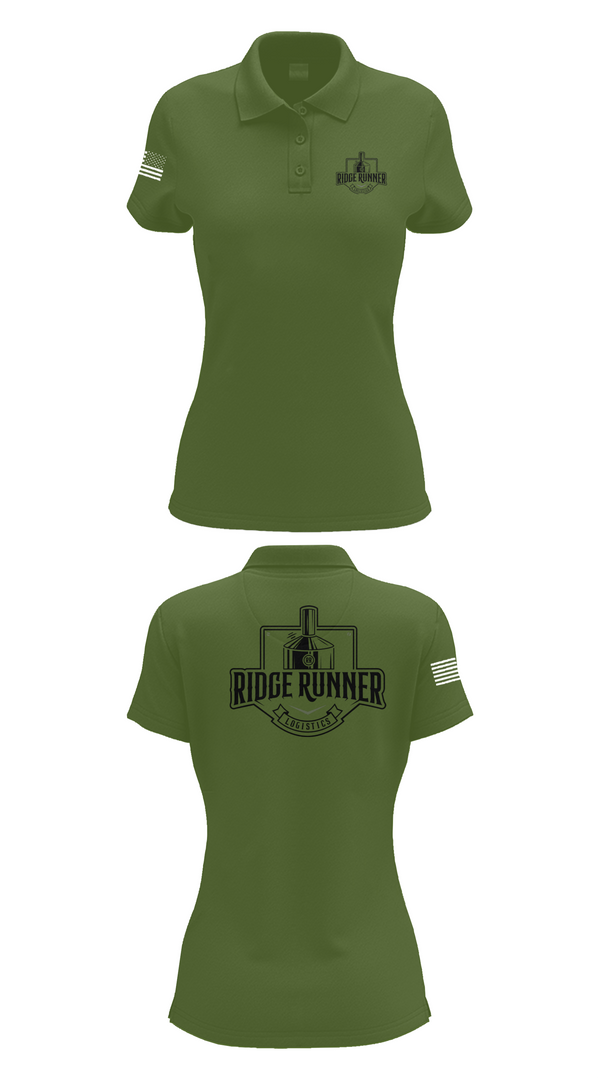 Womens Short Sleeve Performance Polo, RidgeRunner Logistics, , Teamtime, Team time, sublimation, custom sports apparel, team uniforms, spirit wear, spiritwear, sports uniforms, custom shirts, team store, custom team store, fundraiser sports, apparel fundraiser