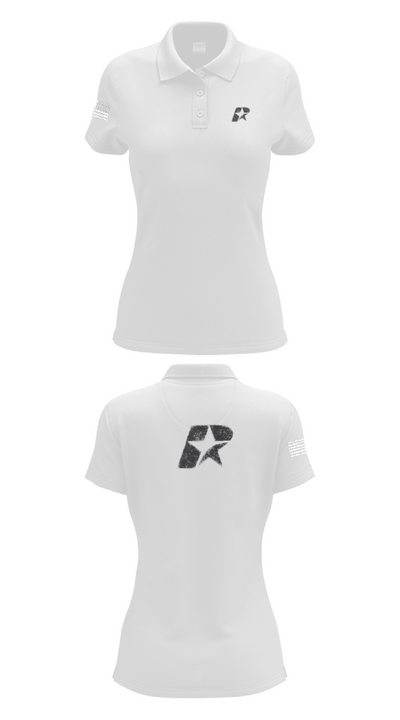 DMV HOOPSTARZ 88350865 Women's Short Sleeve Performance Polo  - 17