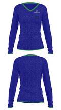Perfect Game Baseball Association 87689289 Women's Long Sleeve V-neck Shirt - 32