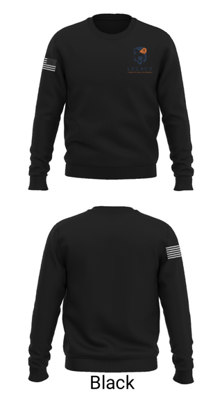 Crew Neck Sweatshirt, Legacy Christian Academy Golf, Golf, Teamtime, Team time, sublimation, custom sports apparel, team uniforms, spirit wear, spiritwear, sports uniforms, custom shirts, team store, custom team store, fundraiser sports, apparel fundraiser