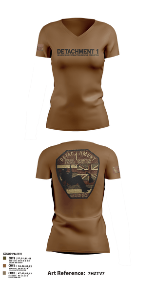 Womens Short Sleeve Vneck Shirt, Detachment 1, Air Force, Teamtime, Team time, sublimation, custom sports apparel, team uniforms, spirit wear, spiritwear, sports uniforms, custom shirts, team store, custom team store, fundraiser sports, apparel fundraiser