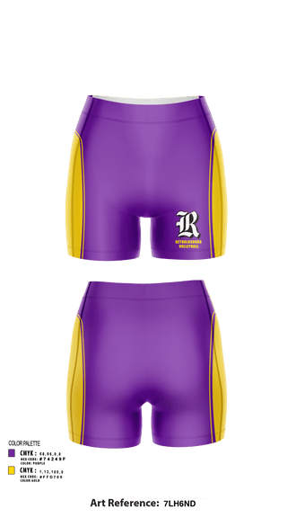 Womens Shorts, Reynoldsburg Volleyball, Women's Volleyball, Teamtime, Team time, sublimation, custom sports apparel, team uniforms, spirit wear, spiritwear, sports uniforms, custom shirts, team store, custom team store, fundraiser sports, apparel fundraiser