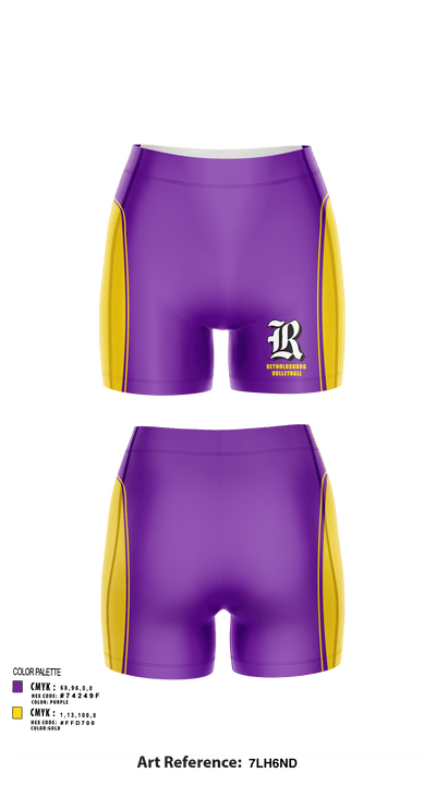 Reynoldsburg Volleyball 9804272 Women's Shorts - 132