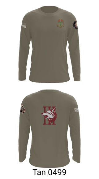 Long Sleeve Performance Shirt, Apache company, 4-6 IN, Army, Teamtime, Team time, sublimation, custom sports apparel, team uniforms, spirit wear, spiritwear, sports uniforms, custom shirts, team store, custom team store, fundraiser sports, apparel fundraiser