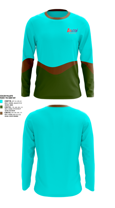 Evolution Martial Arts 86420377 Long Sleeve Performance Shirt 1