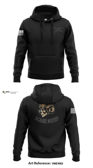 Hoodie, 3rd PLT Black SheepDelta company 114, Army, Teamtime, Team time, sublimation, custom sports apparel, team uniforms, spirit wear, spiritwear, sports uniforms, custom shirts, team store, custom team store, fundraiser sports, apparel fundraiser