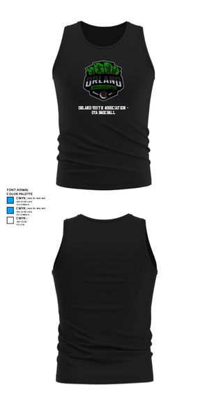 Tank Top, Orland Youth Association - OYA Baseball, Baseball, Teamtime, Team time, sublimation, custom sports apparel, team uniforms, spirit wear, spiritwear, sports uniforms, custom shirts, team store, custom team store, fundraiser sports, apparel fundraiser