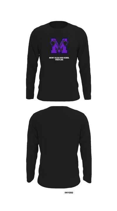 Mount Gilead High School Wrestling 55730415 Long Sleeve Performance Shirt - 27