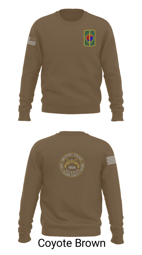 Crew Neck Sweatshirt, 142ND MILITARY POLICE, Army, Teamtime, Team time, sublimation, custom sports apparel, team uniforms, spirit wear, spiritwear, sports uniforms, custom shirts, team store, custom team store, fundraiser sports, apparel fundraiser