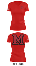 Miami University - Middletown Baseball 52720506 Women's Short Sleeve V-neck Shirt - 21