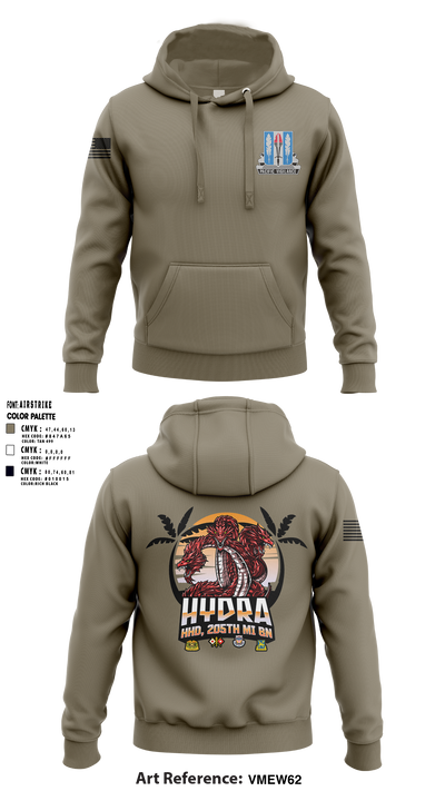 HHD 205th MI BN Hoodie - 1 (1)