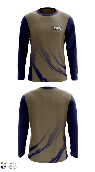 Simcoe Tennis Skyhawks Long Sleeve Performance Shirt 10