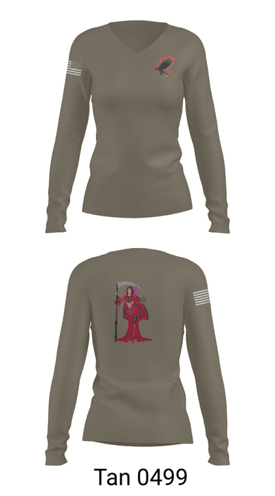 A Co. 152 BEB 67223889 Women's Long Sleeve V-neck Shirt - 77