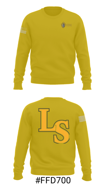 Lutheran South High School Tennis 8304460 Crew Neck Sweatshirt - 16