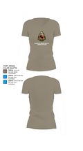 University of Arkansas Army ROTC - Razorback Battalion 15416563 Women's Short Sleeve V-neck Shirt - 64