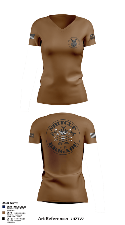 USS Patriot 22080502 Women's Short Sleeve V-neck Shirt - 2
