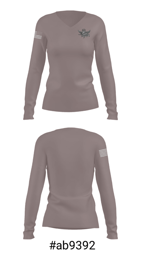 Women's Long Sleeve Vneck Shirt, Joliet Police Special Operations Squad, Police, Teamtime, Team time, sublimation, custom sports apparel, team uniforms, spirit wear, spiritwear, sports uniforms, custom shirts, team store, custom team store, fundraiser sports, apparel fundraiser