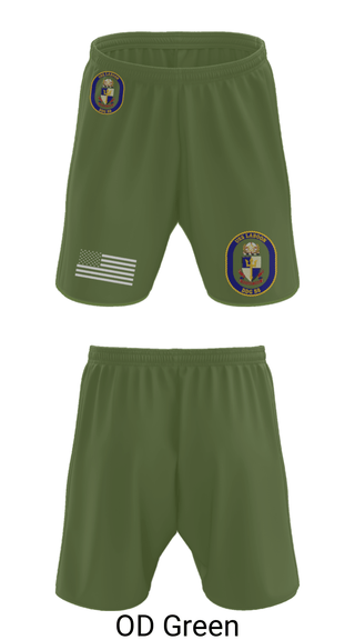 Athletic Shorts With Pockets, USS LABOON - DDG 58, Navy, Teamtime, Team time, sublimation, custom sports apparel, team uniforms, spirit wear, spiritwear, sports uniforms, custom shirts, team store, custom team store, fundraiser sports, apparel fundraiser