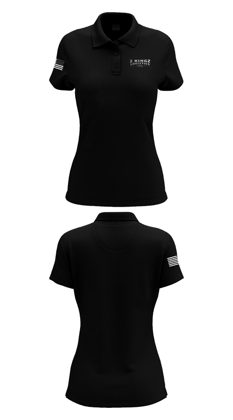 Womens Short Sleeve Performance Polo, 2kingz logistics, , Teamtime, Team time, sublimation, custom sports apparel, team uniforms, spirit wear, spiritwear, sports uniforms, custom shirts, team store, custom team store, fundraiser sports, apparel fundraiser