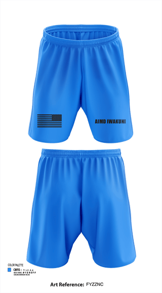 Athletic Shorts With Pockets, AIMD Iwakuni, Navy, Teamtime, Team time, sublimation, custom sports apparel, team uniforms, spirit wear, spiritwear, sports uniforms, custom shirts, team store, custom team store, fundraiser sports, apparel fundraiser