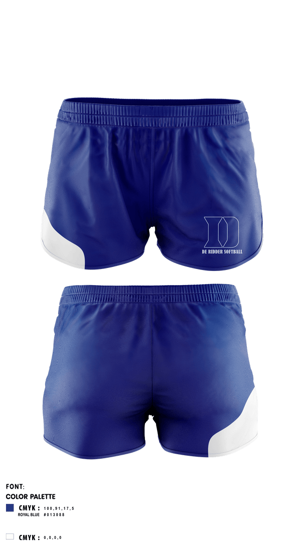 Womens Shorts, De Ridder High School Softball, Softball, Teamtime, Team time, sublimation, custom sports apparel, team uniforms, spirit wear, spiritwear, sports uniforms, custom shirts, team store, custom team store, fundraiser sports, apparel fundraiser
