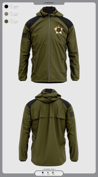 Windbreaker, Deputy Cleveland, Police, Teamtime, Team time, sublimation, custom sports apparel, team uniforms, spirit wear, spiritwear, sports uniforms, custom shirts, team store, custom team store, fundraiser sports, apparel fundraiser