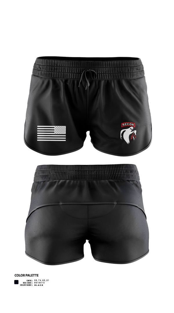 Womens Shorts, Ghost Platoon, HHC, 2-8 CAV, 1ABCT, 1CD, , Teamtime, Team time, sublimation, custom sports apparel, team uniforms, spirit wear, spiritwear, sports uniforms, custom shirts, team store, custom team store, fundraiser sports, apparel fundraiser