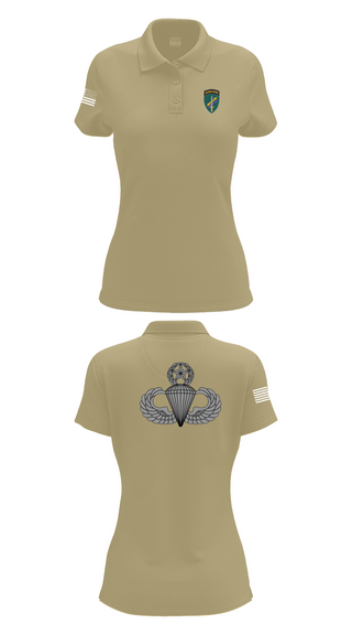 Womens Short Sleeve Performance Polo, Charlie “Chaos” Company, , Teamtime, Team time, sublimation, custom sports apparel, team uniforms, spirit wear, spiritwear, sports uniforms, custom shirts, team store, custom team store, fundraiser sports, apparel fundraiser