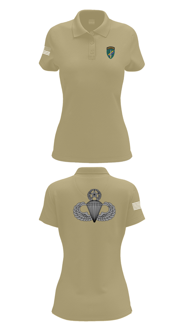 Womens Short Sleeve Performance Polo, Charlie “Chaos” Company, , Teamtime, Team time, sublimation, custom sports apparel, team uniforms, spirit wear, spiritwear, sports uniforms, custom shirts, team store, custom team store, fundraiser sports, apparel fundraiser
