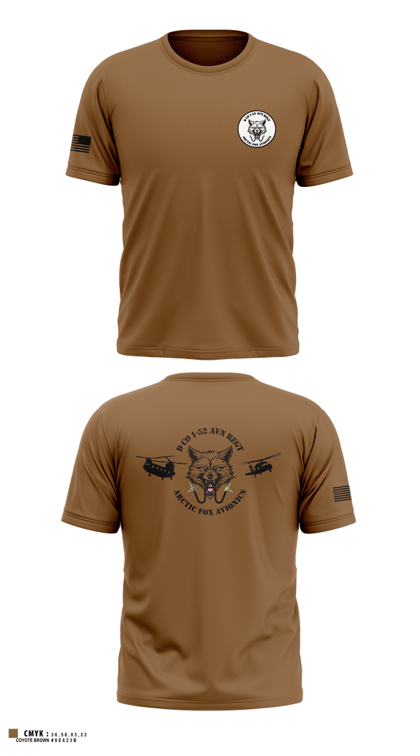 Short Sleeve Performance Shirt, D Co 2-13th AVN REGTD Co 1-52 AVN REGTD Co 1-52 AVN REGT, , Teamtime, Team time, sublimation, custom sports apparel, team uniforms, spirit wear, spiritwear, sports uniforms, custom shirts, team store, custom team store, fundraiser sports, apparel fundraiser