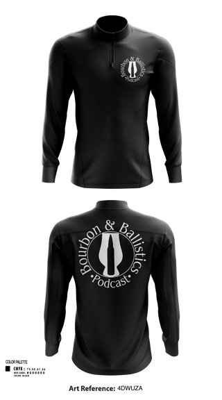 Quarter Zip Jacket, Bpurbon and Ballistics Podcast, , Teamtime, Team time, sublimation, custom sports apparel, team uniforms, spirit wear, spiritwear, sports uniforms, custom shirts, team store, custom team store, fundraiser sports, apparel fundraiser