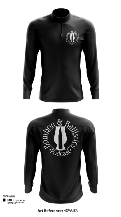 Bpurbon and Ballistics Podcast 12058467 Quarter Zip Jacket - 116