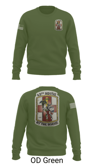 Crew Neck Sweatshirt, 43rd Medical Detachment, , Teamtime, Team time, sublimation, custom sports apparel, team uniforms, spirit wear, spiritwear, sports uniforms, custom shirts, team store, custom team store, fundraiser sports, apparel fundraiser