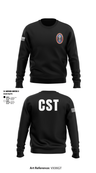 Crew Neck Sweatshirt, 95th WMD CST, National Guard, Teamtime, Team time, sublimation, custom sports apparel, team uniforms, spirit wear, spiritwear, sports uniforms, custom shirts, team store, custom team store, fundraiser sports, apparel fundraiser