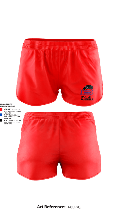 Bartlett Panthers 38040083 Women's Shorts - 1