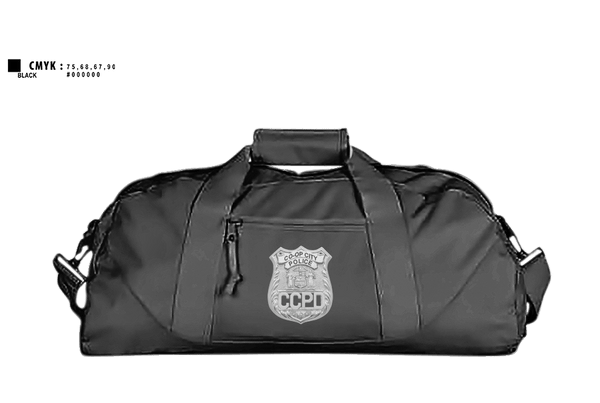 Duffle Bag, Co-op City Police Department, Police, Teamtime, Team time, sublimation, custom sports apparel, team uniforms, spirit wear, spiritwear, sports uniforms, custom shirts, team store, custom team store, fundraiser sports, apparel fundraiser