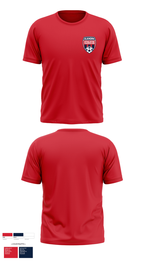 Short Sleeve Performance Shirt, Elkhorn Athletic Association, Men's Soccer, Teamtime, Team time, sublimation, custom sports apparel, team uniforms, spirit wear, spiritwear, sports uniforms, custom shirts, team store, custom team store, fundraiser sports, apparel fundraiser