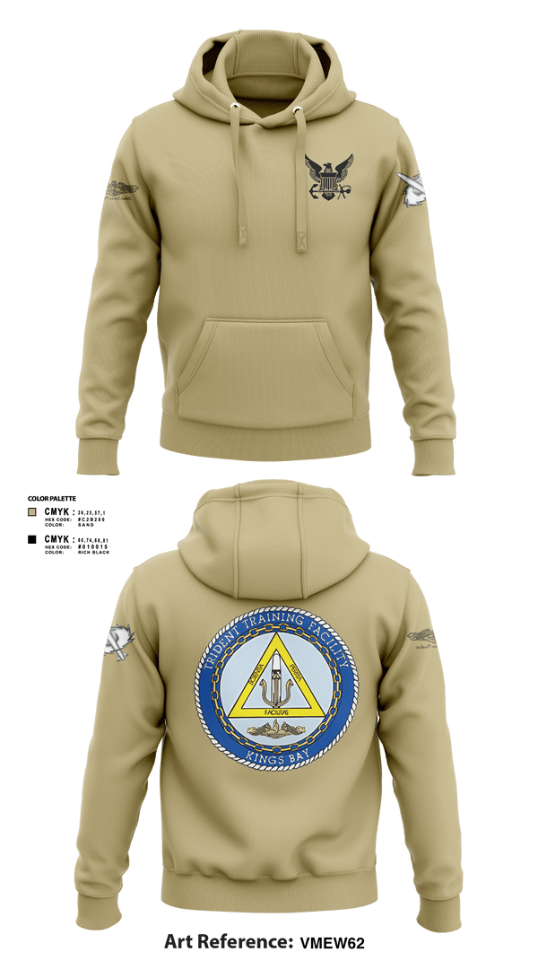Hoodie, TRIDENT TRAINING FACILITY, Navy, Teamtime, Team time, sublimation, custom sports apparel, team uniforms, spirit wear, spiritwear, sports uniforms, custom shirts, team store, custom team store, fundraiser sports, apparel fundraiser