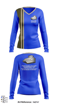 Triboro kitchen & ventilation 34118337 Women's Long Sleeve V-neck Shirt -1 131