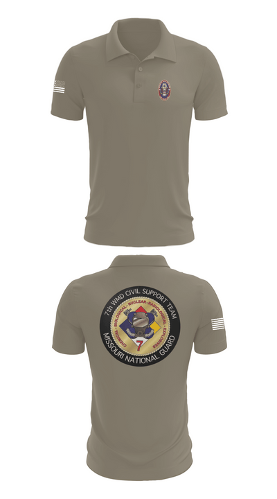7th CST 5552337 Short Sleeve Performance Polo - 67