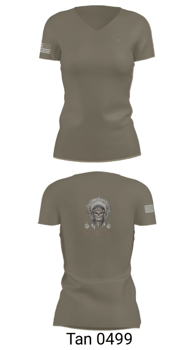 1/149th BCO INF REG 3rd PLT 77342466 Women's Short Sleeve V-neck Shirt - 68